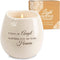 Pavilion Light Your Way Memorial Ceramic Vessel, 100% Soy Wax Candle, 8 oz, White