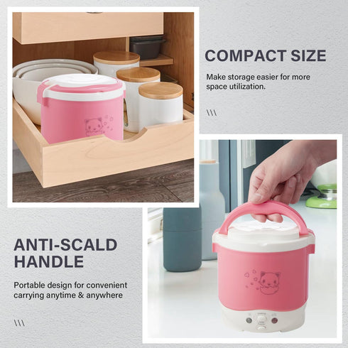 Cooker,12v OSBA Small Rice Portable Travel Rice Cooker For Car, Cooking Heating and Keeping Warm Function, Can be Used
