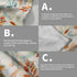 Mweet Set 2-14x28 Inch Fall Leaves Hand Towels of Gradient Green Orange Leaf Plant Super Soft Highly Absorbent Dish