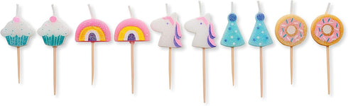 Papyrus Birthday Candles, Unicorns and Rainbows (10-Count)