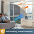 rabbitgoo One Way Window Privacy Film, Reflective Mirror Sun Blocking Heat Control UV Protection for Home, Silver