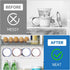 4 3.75 Inch 1 Pack) SOPHICO Organizer for Fridge, Capacity Sliders for Refrigerator, Yogurt Holder With Adhesive Tapes