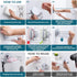 TAILI Soap Dish Holder with Hooks, Bar Soap Tray Saver Suction Cup with Razor Holder for Shower Wall, Rustproof