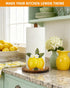 GAJ Countertop 3D Lemon Paper Towel Holder - Lemon Decor for Kitchen Farmhouse Bathroom - Gifts for Women Mom Grandma