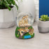 Elanze Designs Endangered Clouded Leopard 100MM Glitter Water Wind Up Musical Snow Globe, Plays Tune