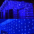 Lxhaung 90 10 8 Icicle Lights LED ft Short Curtain Lights with Modes Remote Control,Powerd by USB & Battery