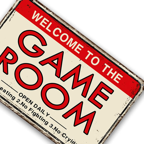 Video Game Room Accessories, Retro Arcade Tin Signs, Billiard Theater Wall Decor, 8×12 Inch Gaming Art Poster