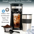 Mixpresso Personal Single Serve Coffee Maker & 14oz Travel Mug, Drip Small Coffee Maker with Auto Shut Off & Reusable