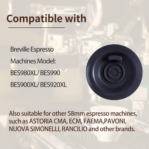 58mm Espresso Backflush Cleaning Disc for Breville Espresso Machines, 2 Pack for BES980XL/BES990