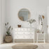 17-Inch Boho Rattan Wall Mirror for Home Decor