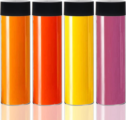 Youngever 6 Pack 16 Ounce Plastic Juice Bottles with Caps, Drinking Bottles with Lids, Beverage Containers
