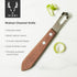 Set 1 Viski Channel Knife, Citrus Zester and Orange Peeler Tool, Walnut Wood and Stainless Steel Bar Tool for Cocktail