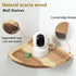 wyzqyam 10 Inch Set 2, Floating Corner Shelve, Acacia Wood Corner Shelf of Corner Shelf wall Mounted for Living Room
