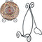 Iron Plate Stand for Display - 12 Inch Adjustable Black Tripod Display Stand for Plates, Pictures, Frames, Albums