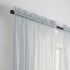 Pairs to Go Victoria Voile Modern Sheer Rod Pocket Window Curtains for Living Room (2 Panels), Grey