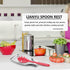 LIANYU Spoon Rest for Kitchen Counter, Heavy Duty Stainless Steel Holder for Utensils