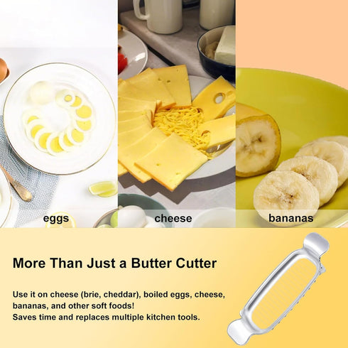 smrtcol Camping1 PACK) Butter Slicer Cutter & Cheese CutterMulti-Use Kitchen Tool for Evenly Slicing Butter Blocks
