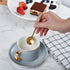 IMEEA Gold Espresso Spoons, Stainless Steel Mini Teaspoons, 5.1-Inch, Set of 6 for Coffee
