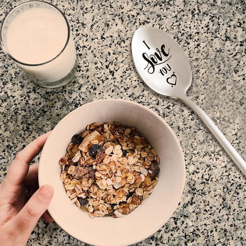 I Love You Spoon Gifts for Couple, Birthday Anniversary Christmas Gifts for Boyfriend Girlfriend