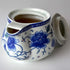Blue White Peony Flower Teapot, 500ml Porcelain Kettle with Stainless Infuser (Mudan Flower)