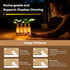 4 Lightalent Rechargeable Plant Propagation Station with Stepless LED Light, Wooden Stand & Propagation Test Tubes