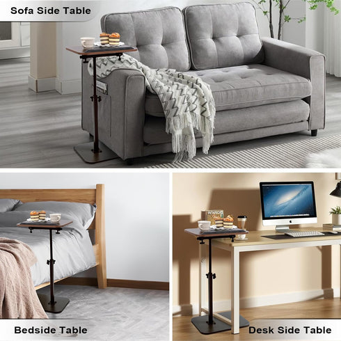 Wioxewi (15.7"x11.8") 360 Sofa Tray Table - Folding Swivel Laptop Desk for Couch, Bed, Recliner, Portable Multi-Angle