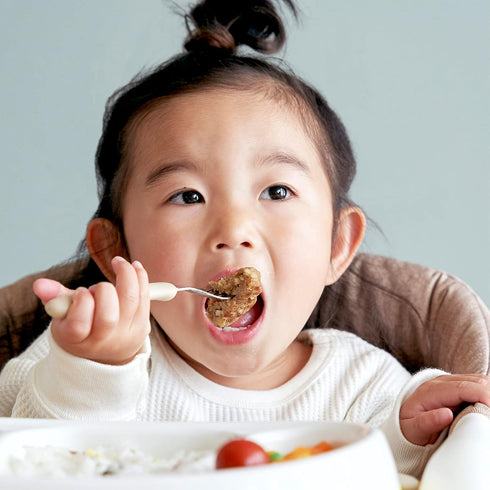 Mama Noodle Falling Prevention Fork and Spoon Pumpkin & Carrot