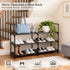 Gmrithaf 3 Closet,Entryway,Dorm,Garage,Corridor, 33.8" 3 Shoe Rack - Tier Shoe Organizer Storage Rack with Metal Tubes