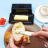 MKYHBOO Countertop, Ceramic Butter Dish With Lid for Covered Butter Holder With Lid, Black Butter Container, Butter