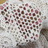 KEPSWET Cotton Handmade Crochet Lace Table Runner, Beige Rectangle, 14x72 inch for Coffee Table Decor