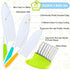4 Pcs Kids Knife Set, Nylon Kitchen Knife with Crinkle Cutter, Serrated Edges Plastic Toddler Chef Knife for Real Cooking & Cutting Fruit Bread by TAORISH