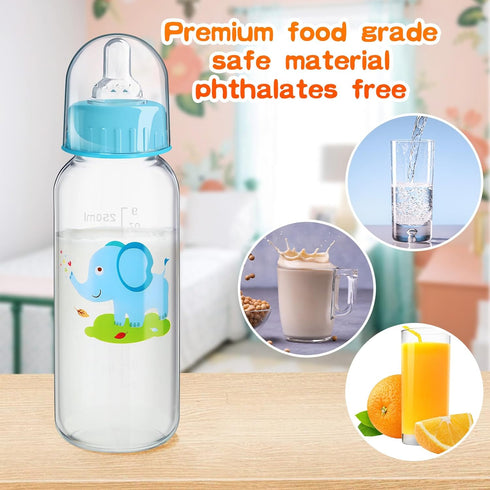Norme 24 Pcs Baby Bottles Bulk for Baby Shower Game, 9.5 oz Plastic Baby Bottles for Party Favors