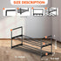 Hsscblet 2 Entryway,Hallway,Closet,Black Tier Metal Shoe Rack,Adjustable Shoe Shelf Storage Organizer,Stackable Boot