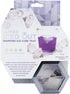 True Zoo Jumbo Iced Out Diamond Ice Tray, Silicone Mold and Ice Cube Tray for Cocktails, Makes 4 Ice Cubes, Grey
