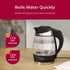 Mueller Living Electric Kettle, 1500W SpeedBoil Tea Kettle for Boiling Water, 1.8L Cordless with LED Light,