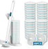 Disposable Toilet Brush with 48 PCS Refills - Toilet Cleaning System, Brush, Storage Caddy, and Refill Heads for
