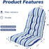 Enipate Weather Resistant Adirondack Chair Cushions High Back Rocking Chair Cushion Indoor Outdoor Patio Tufted Thicken