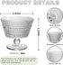 Set 12, 9oz (12PCS) Glass Dessert Bowls & Breakfast Cups - of Ice Cream Sundae Cups, For Oats, Ice Cream, Milk, Sorbet