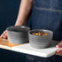 UNICASA Ramekin Set of 2, 8 oz Oven Safe Baking Set for Custard, Pudding, Souffle Cups in Reactive Gray