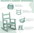 3-6, Outvita Kids Rocking Chair, Ergonomic Sturdy Toddler Rocking Chair with High Backrest & Rounded Armrests, Safe