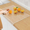Acrylic Cutting Board with Counter Lip, 17.5"x13.5" Clear Non-Slip Cutting Board for Kitchen Countertop