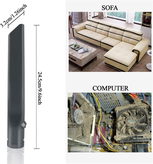 Flexible Extension Hose & Vacuum Attachments - Replacement Parts for Dyson V11 V10 V8 V7 V6 DC74 DC62