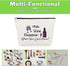 Wine Lovers Gifts Makeup Bag for Wine Drinkers, Wine Gifts for Mom Wife Sister Friendship Gifts for Wine Lovers