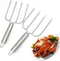 KAYCROWN Stainless Steel Turkey & Roast Lifters - Set of 2 Poultry Forks for Thanksgiving
