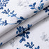 Navy Blue Valance for Windows with Watercolor Botanical Flowers, Rod Pocket Window Treatments 52" x 14" for Kitchen