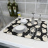 Halloween Dish Drying Mat, 18”x24” Absorbent Microfiber Ghosts Mat for Kitchen Counter, Reversible Fast Drying