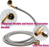Dishwasher Installation Kit, 3/8 Inch Compression and MIP Elbow, 6 Foot Braided Stainless Steel Connectors, 41041