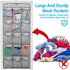 2Pcs 30 Closet 360 Large Pockets Dual Sided Hanging Shoe Organizer for Shoe Storage Shelves with Rotating Hanger Space