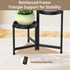 3 LASZOLA Tiered Plant Stand Indoor Outdoor with Plastic Tray, Corner Folding Tall Flower Display Rack, Modern Plant