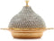 Alisveristime Coated Handmade Brass Sugar Bowl with Lid, Crystal, Gold